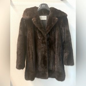 Revillon Boutique Paris Mink Fur Jacket Mid-Long Coat